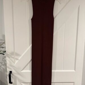 Zara Ribbed Brown Knit Top